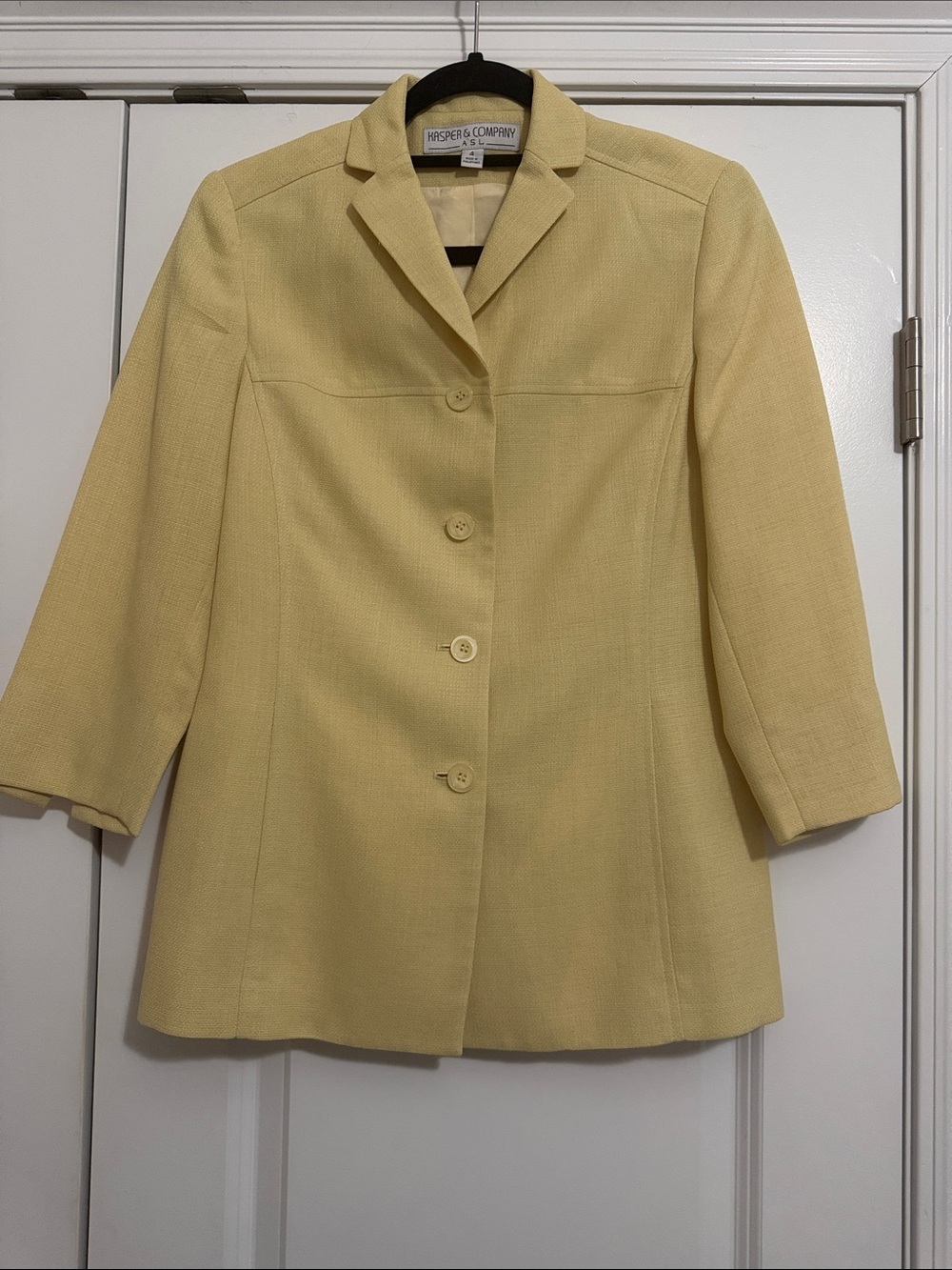 Kasper Light Yellow Women's Blazer